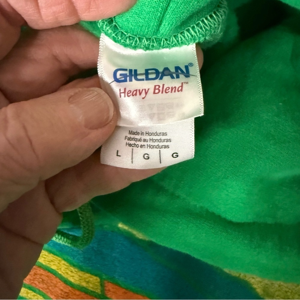 Silver Dollar City Hoodie Gildan Heavy Blend Green Branson MO Women’s Size Large - Picture 2 of 11